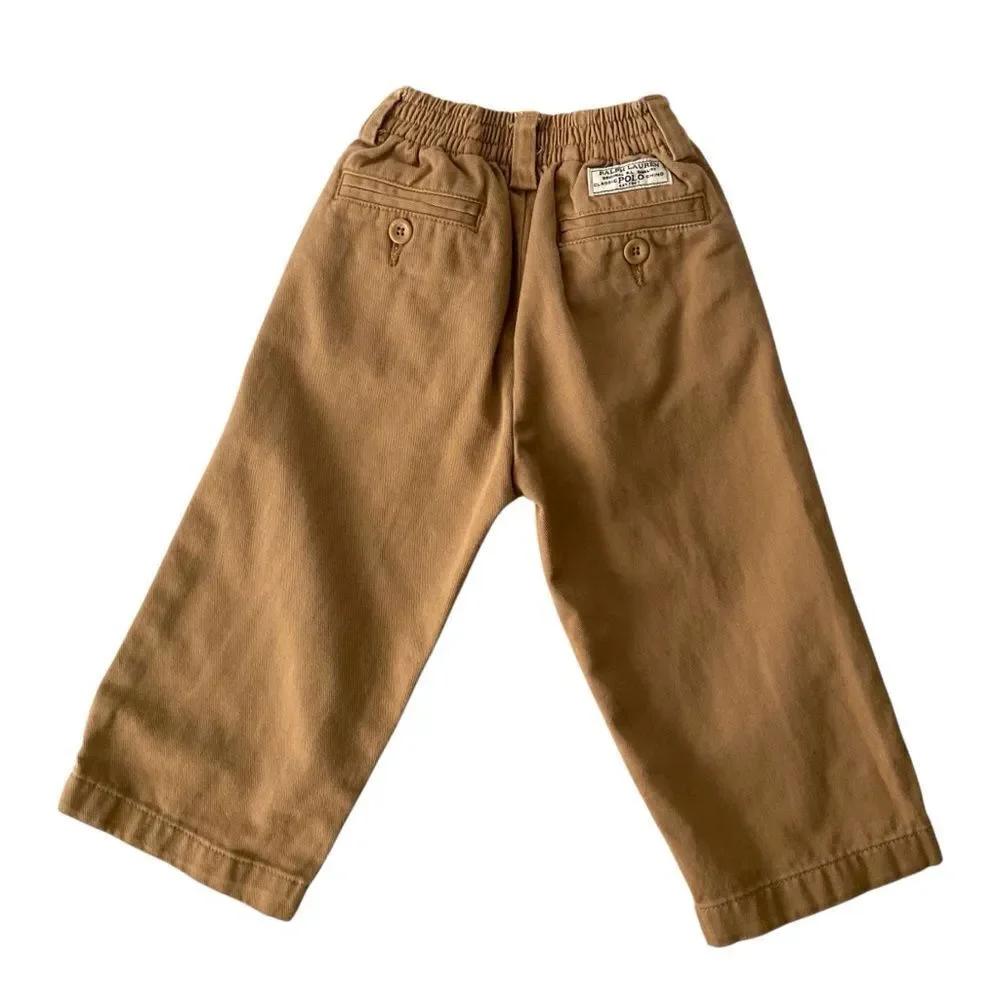 Vintage Polo Ralph Lauren Kids Tan Pants in 24M